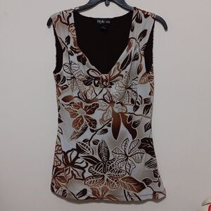 Floral Top Blouse 21"-23" Ptp